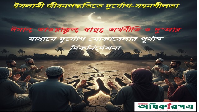 দৈনন্দিন জীবনে দুর্যোগ-সহনশীলতা ও বিপদ থেকে সুরক্ষায় ইসলামী দৃষ্টিভঙ্গি ও গুরুত্বপূর্ণ দু'আসমূহ
